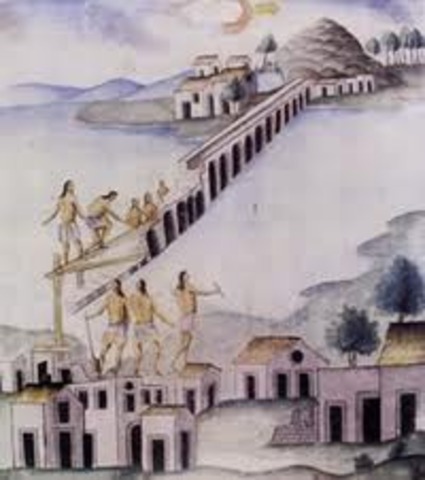 Moctezuma I construyó un acueducto, para conducir a la ciudad de México desde los manantiales de Chapultepec.