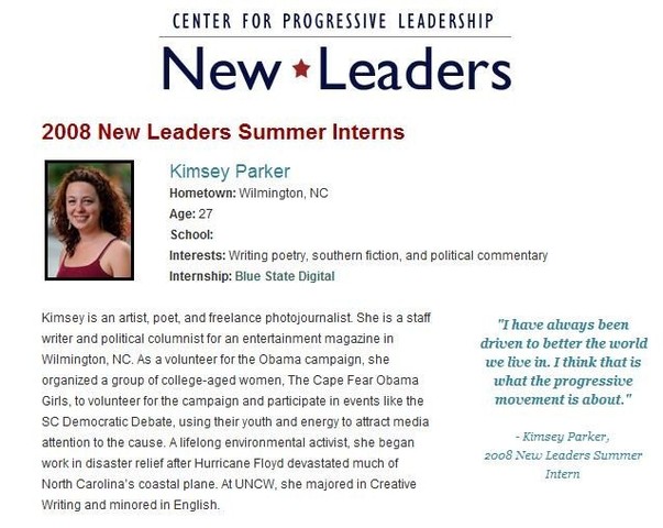 Center For Progressive Leadership New Leader