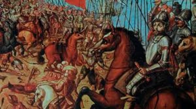 Cortés entra a Tenochtitlan