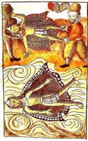 muerte de Moctezuma II, sucedido primero por Cuitláhuac y después de un breve reinado, por Cuauhtémoc.