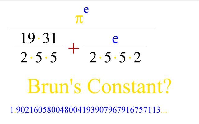 Viggo Brun defined Brun's constant, B2 for twin primes.