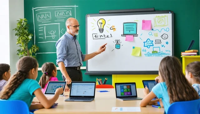 Tablets and smartphones in classroom