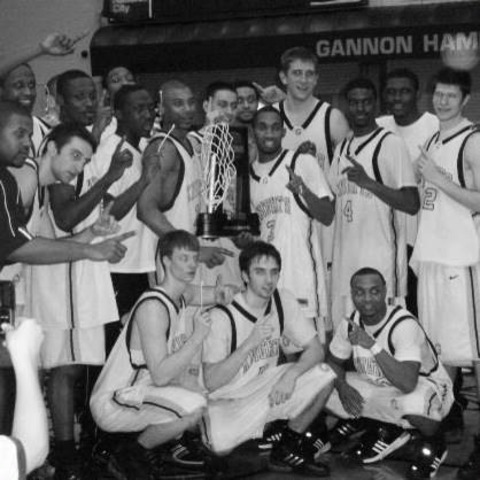 Sophormore Year College Basketball/ Atlantic Region Champs