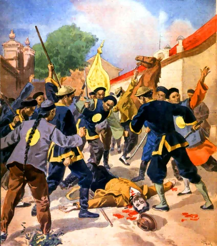 The Qing government effectively joins the Boxers