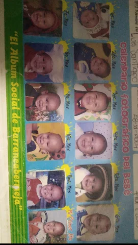 This is my album from when I was born until my first year.