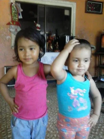 photo of me as a child with my cousin