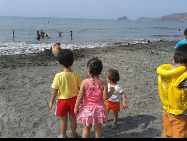 My first time at the beach