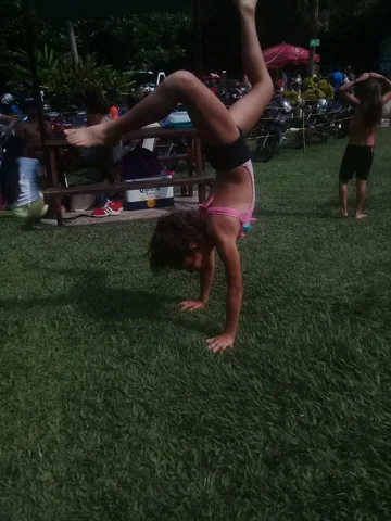 Learning gymnastics