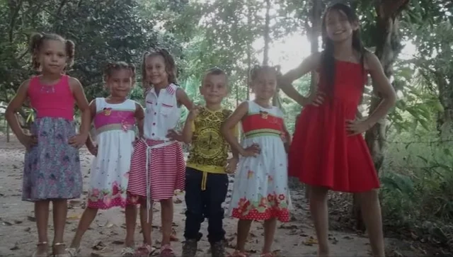 With My brothers and cousins