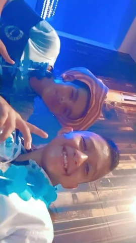 my first party, with a friend