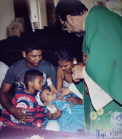 At my sister's baptism