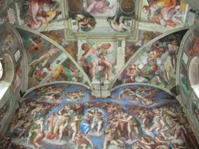 Michelangelo paints the Sistine Chapel