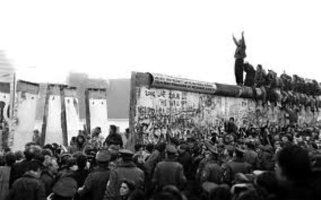 Berlin Wall was knocked down