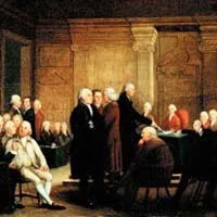 The first meeting of Continental Congress
