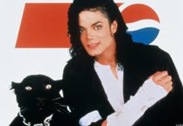 Michael Jackson sponsors pepsi