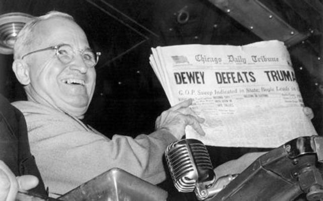 Harry Truman becomes the first president to address the nation on TV from the White House.