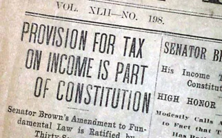 The 16th Amendment is Passed - 1913
