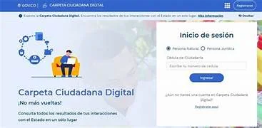 2020 – Consolidación de la Carpeta Ciudadana Digital