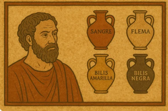 La teoría humoral 460 a.C. – Siglo V a.C. (Hipócrates) – reforzada en el siglo II d.C. (Galeno)