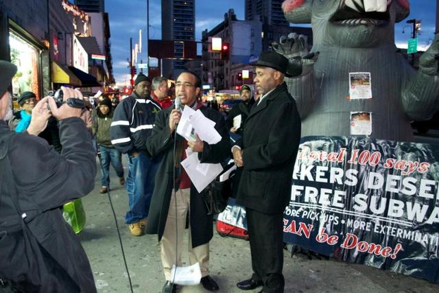 City-State Politicians join TWU and WEACT at 181st St. Station