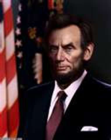 he is selected 16th president of the United States