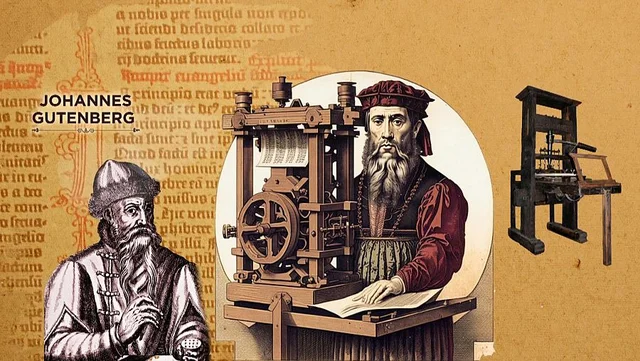 Invención de la imprenta de Gutenberg