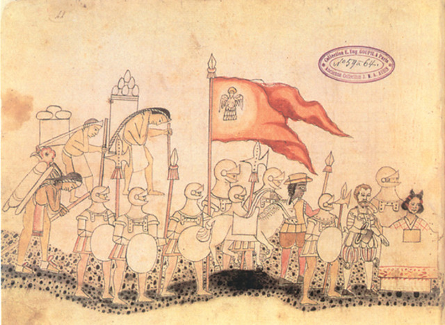 Españoles e indigenas hacen alianzas