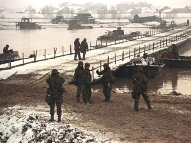 Troops sent to Bosnia