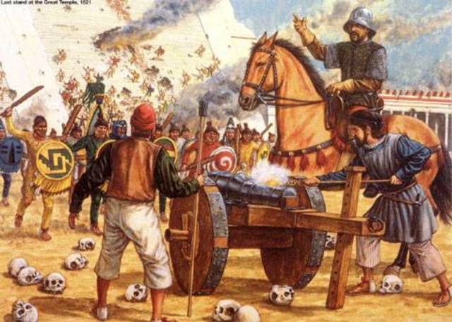 Comienza la guerra entre los españoles y los aztecas