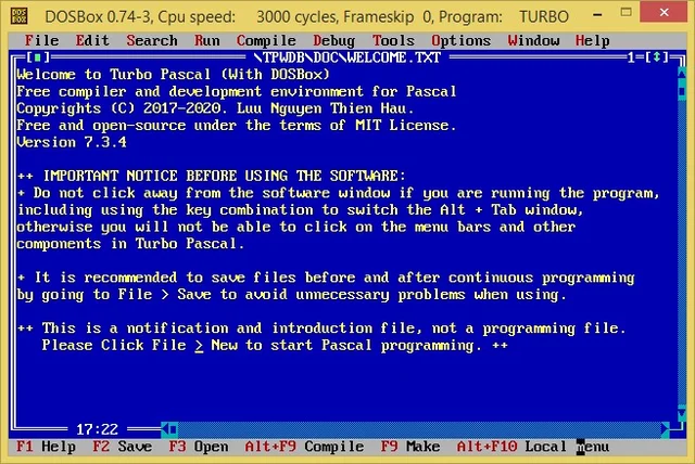 Lenguaje de programación Pascal.