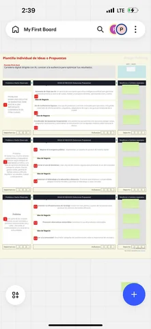 PLANTILLA INDIVIDUAL DE IDEAS O PROPUESTAS