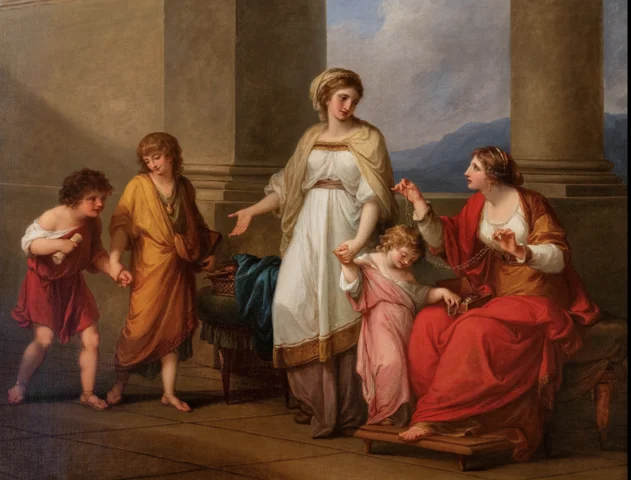 Cornelia, Mother of the Gracchi, Pointing to Her Children as Her Treasures