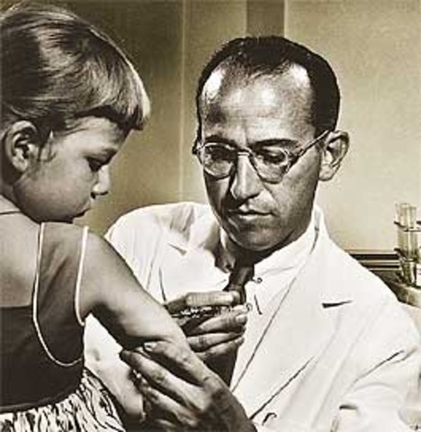•	Polio vaccine by Dr. Jonas Salk and Dr. Thomas Francis.