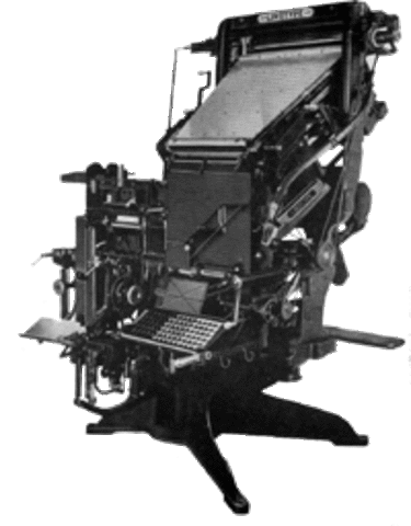 Linotype Machine- Color printing, dawn of advertising in Ladies Home Journal, Cosmo