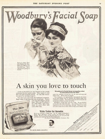 Woodbury Soap: 1st Sex Appeal Ad "A Skin You Love to Touch"