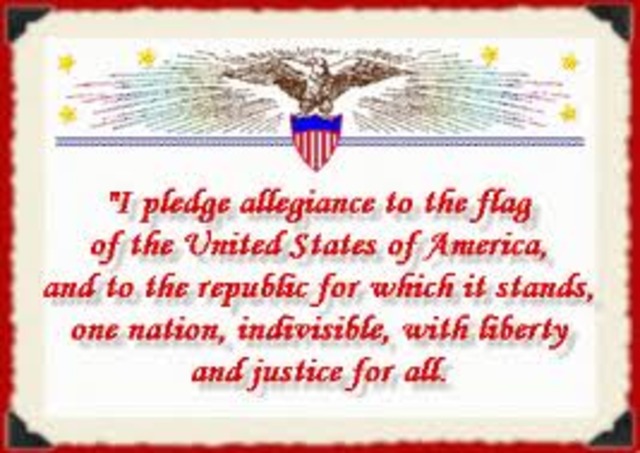 President Eisenhower and Congress add the words “Under God” to the Pledge of Allegiance.