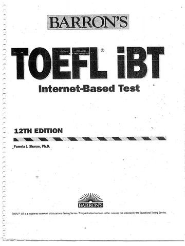 TOEFL iBT (Internet-Based Test)