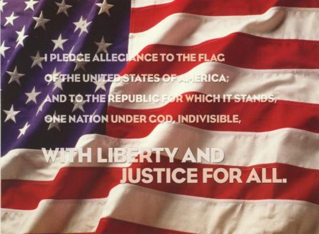 •	President Eisenhower and Congress add the words “Under God” to the Pledge of Allegiance.
