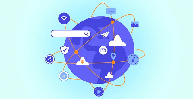Aparece el termino Internet