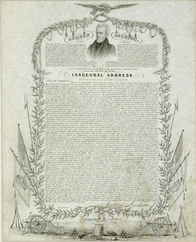 jackson inaugral address