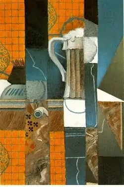 Glass of Beer and Playing Cards by Juan Gris