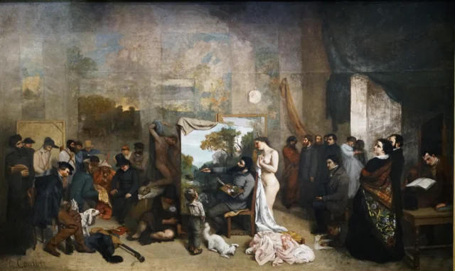 The Painter's Studio by Gustave Courbet