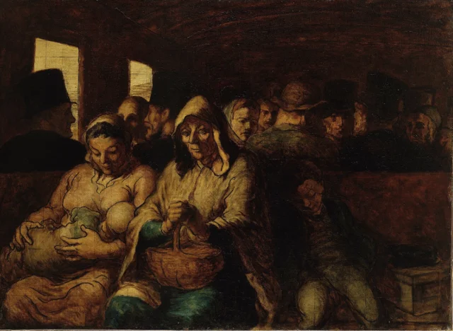 Third Class Carriage by Honore Daumier