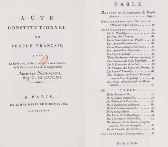 La Constitució Francesa de 1793
