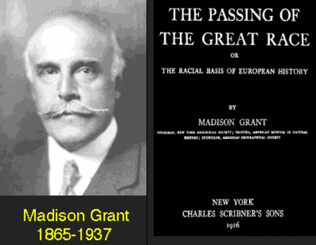 "The Passing of the Great Race" published.