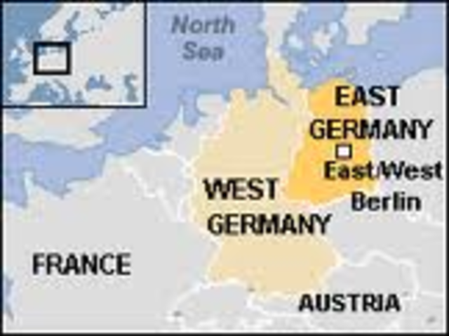Germany become East Germaqny and West Germany
