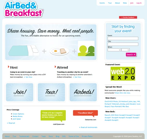 Se funda Airbnb