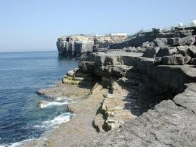 Brian makes a food shelter on a ledge above his shelter.