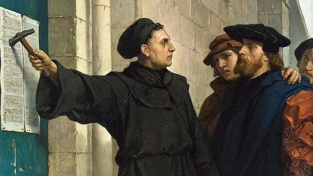 Martin Luther posts his 95 theses