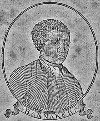 Benjamin Banneker builds the first clock in America
